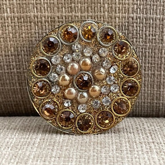 Fashion Women Rings Faux Stone Big Face Ring Fancy Jewelry Size adjustable 7-9 - Picture 5 of 12